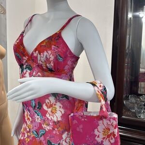 Floral Pink Mini Dress